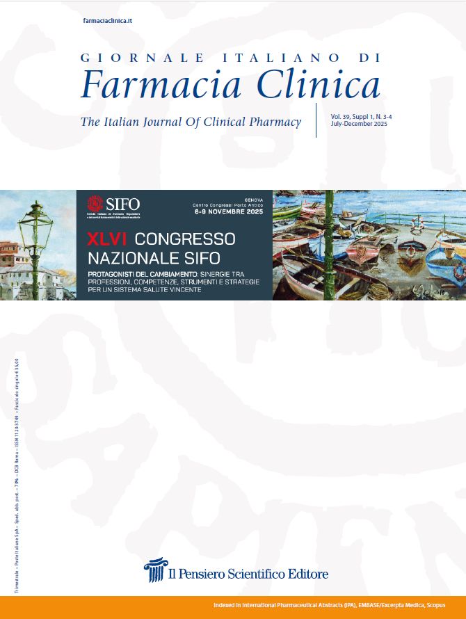 2025 Vol. 39 Suppl. 1 al N. 3-4 Aprile-DicembreProtagonisti del cambiamento: sinergie tra professioni, competenze, strumenti e strategie per un sistema salute vincente